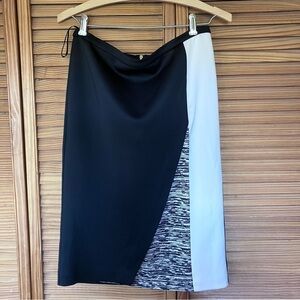 Calvin Klein Black Side-Panel Pencil Skirt Women’s Small
